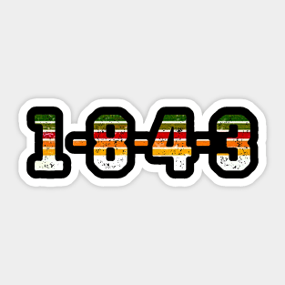 1843 Sticker